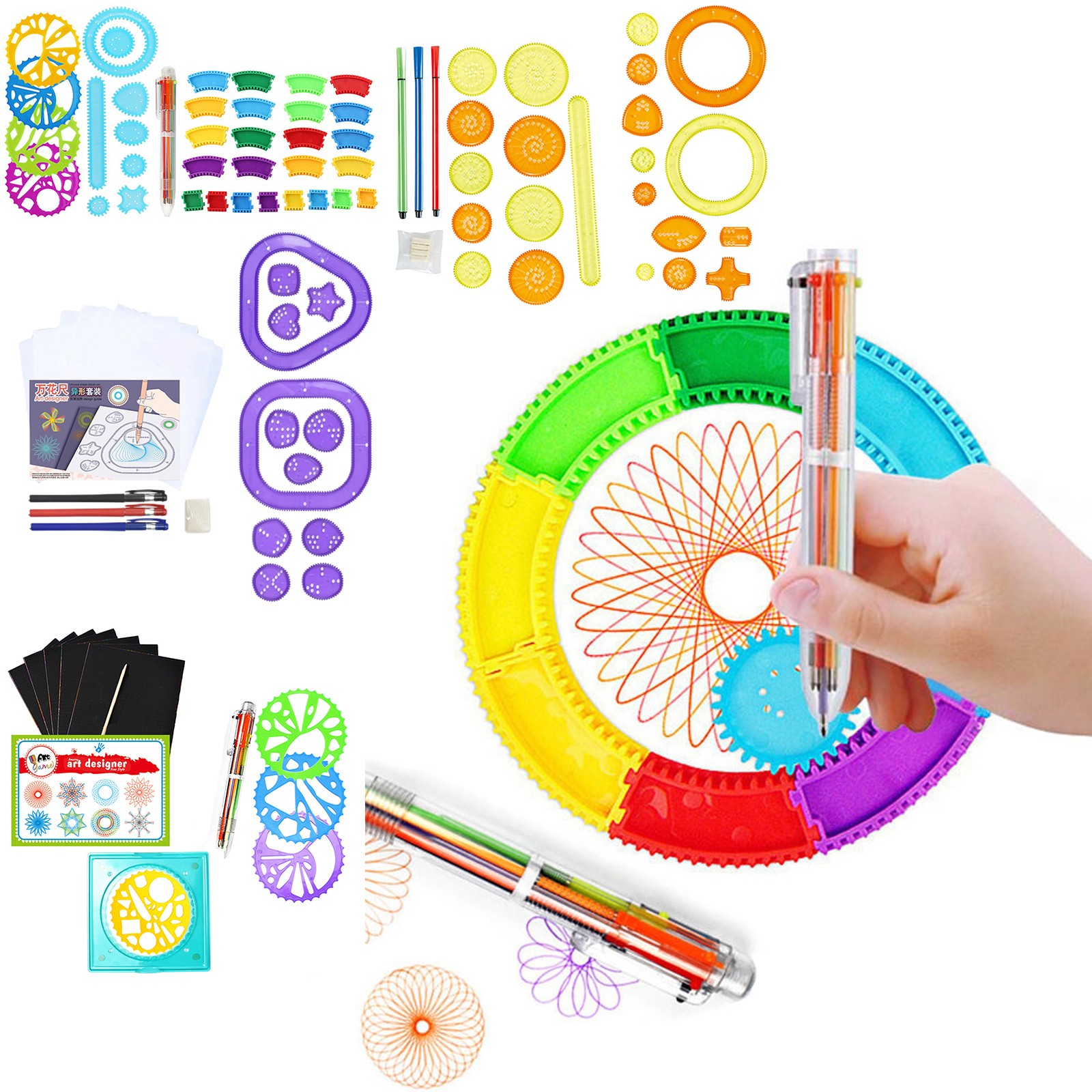Kids Education Kit - Juego de Spirografos Coloridos, Kit de
