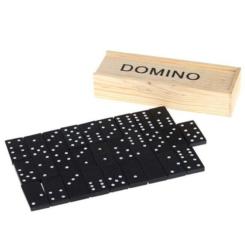 Kids Education Table - Juego de Dominó de Madera de