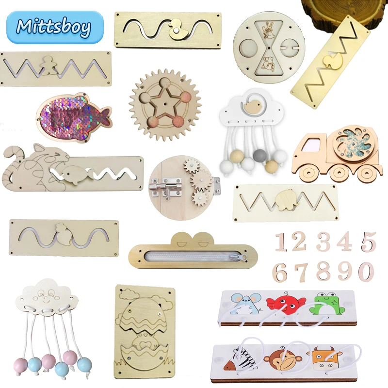 Kids Nature Education - Tablero ocupado DIY, juguetes educativos Montessori,