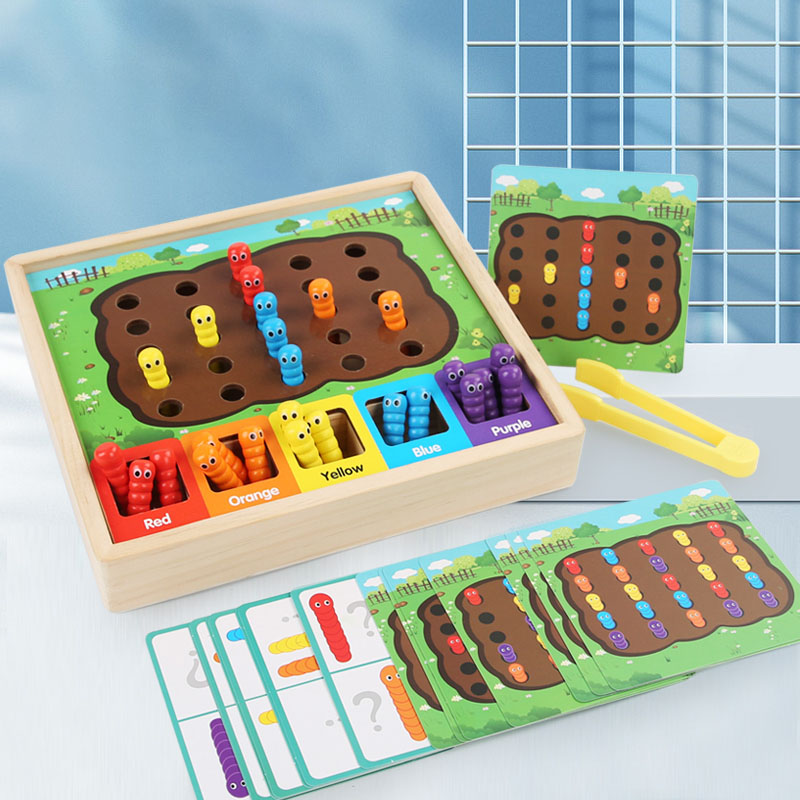 Kids Nature Education - Juego de gusanos para atrapar clasificación