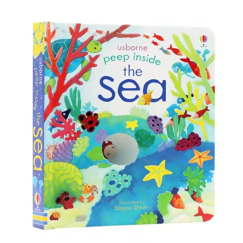Kids Nature Education - Usborne Peep Inside The Sea, Libros