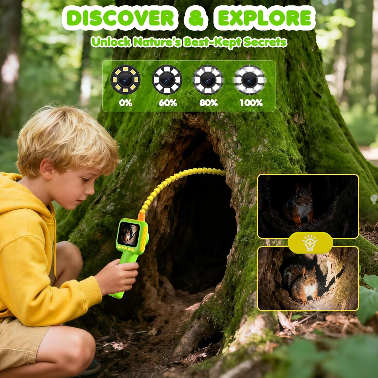 Kids Nature Education - Endoscopio para Niños, Cámara de Inspección