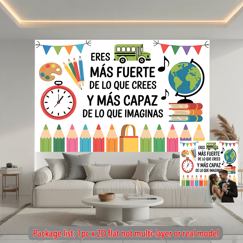 Tapiz Decorativo Inspirador pa - Kids Education Banner reseña y precio