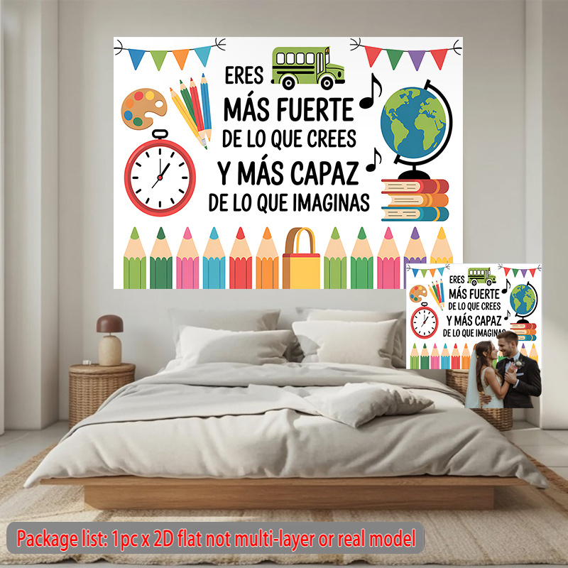 Tapiz Decorativo Inspirador pa - Kids Education Banner reseña y precio