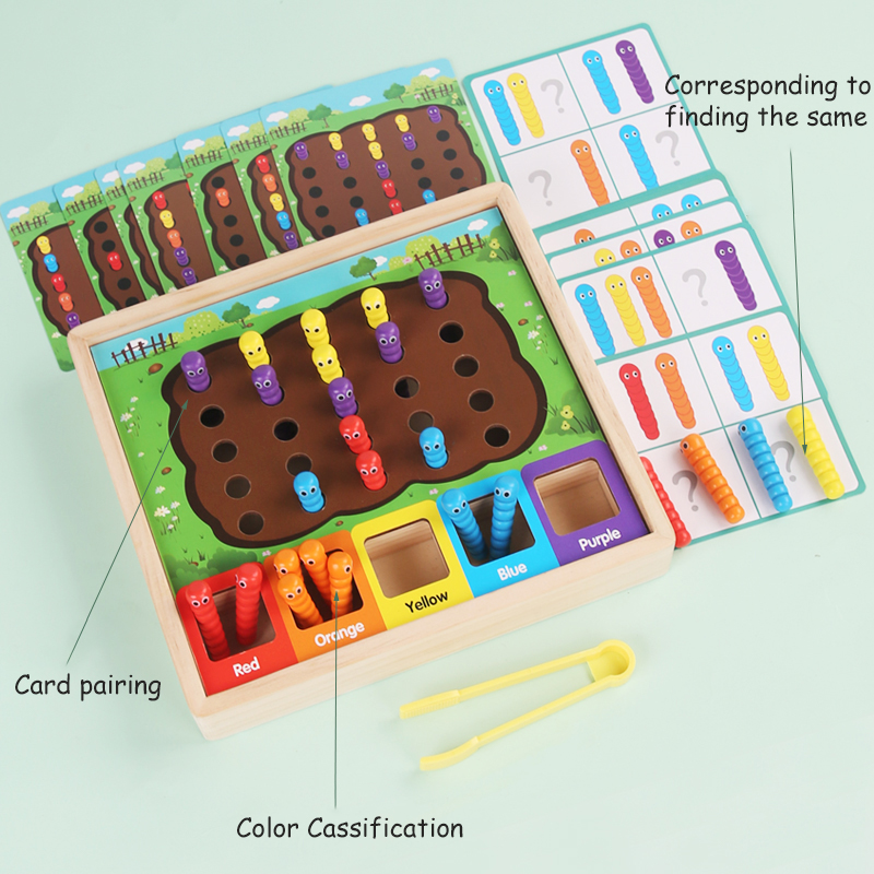 Juego de gusanos para atrapar  - Kids Nature Education reseña y precio