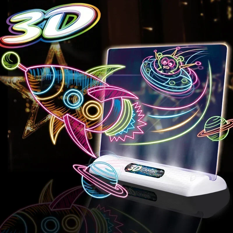 Tablero de dibujo mágico 3D, b - Kids Education Foundation reseña y precio