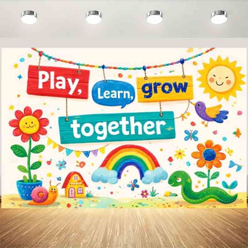 Fondo Fotográfico para Jugar,  - Kids Education Banner reseña y precio