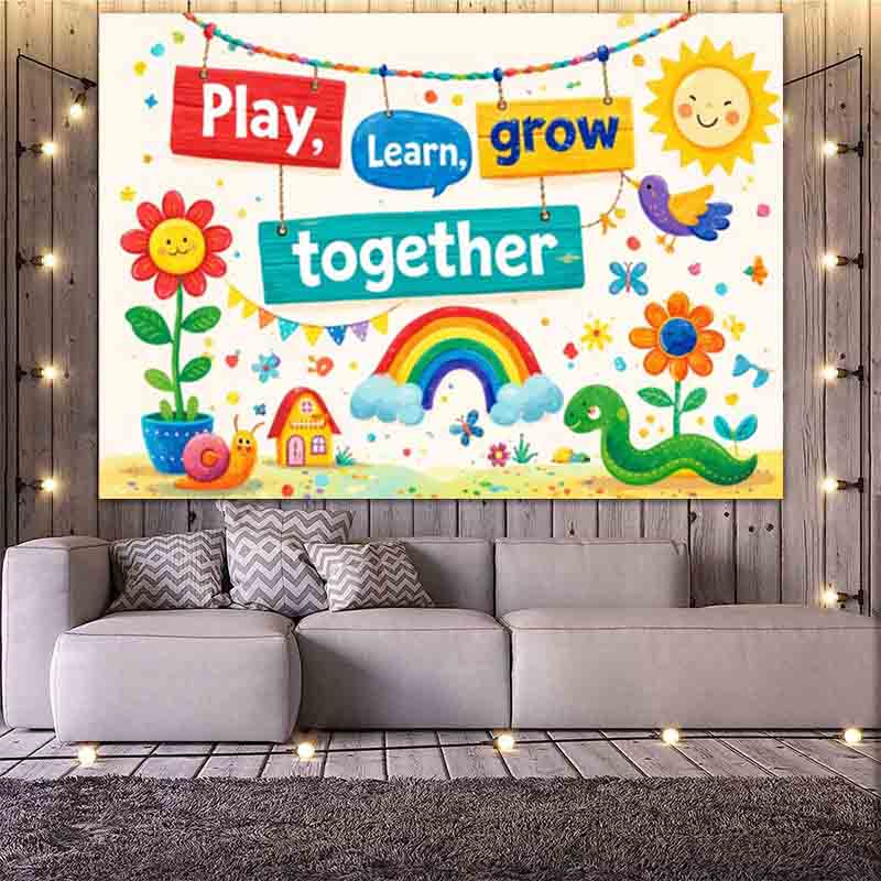Fondo Fotográfico para Jugar,  - Kids Education Banner reseña y precio