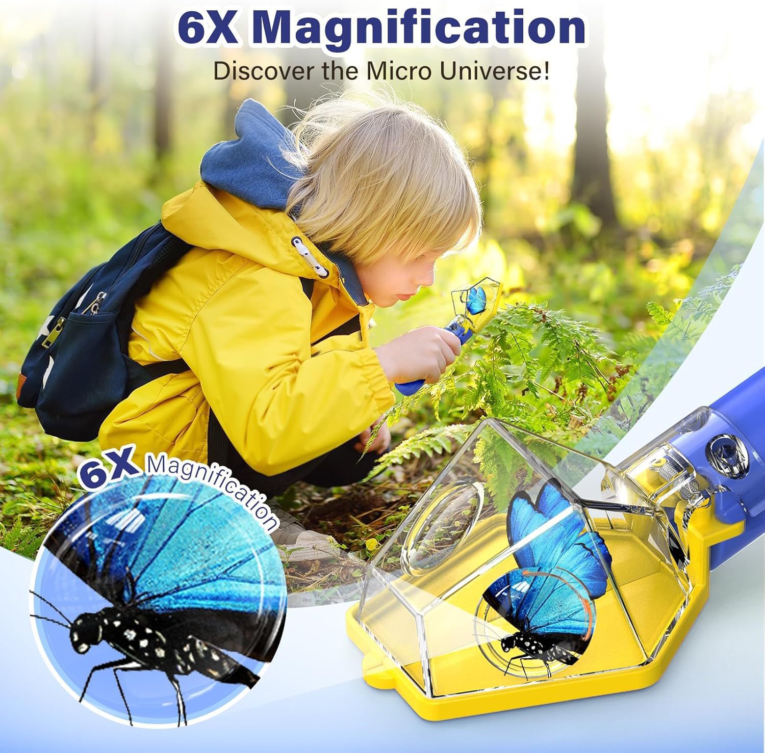 Lupa 6X para Niños, Atrapa Ins - Kids Nature Education reseña y precio
